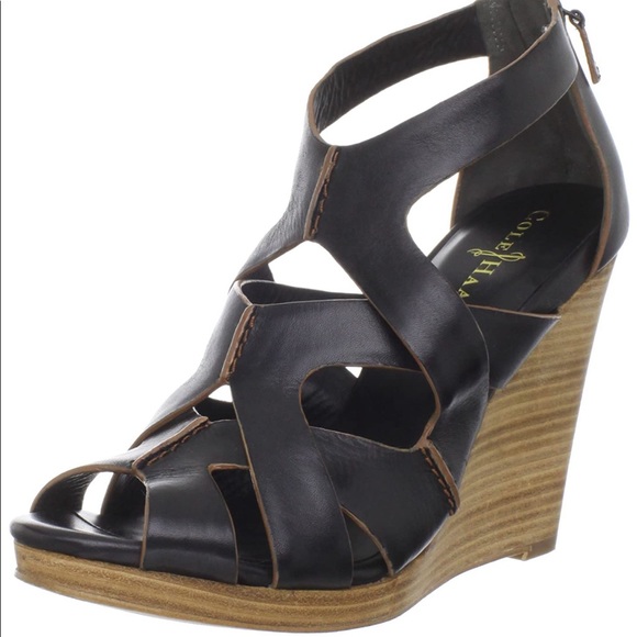 Cole Haan Nike Air Kimry Leather Wedges - Picture 11 of 11